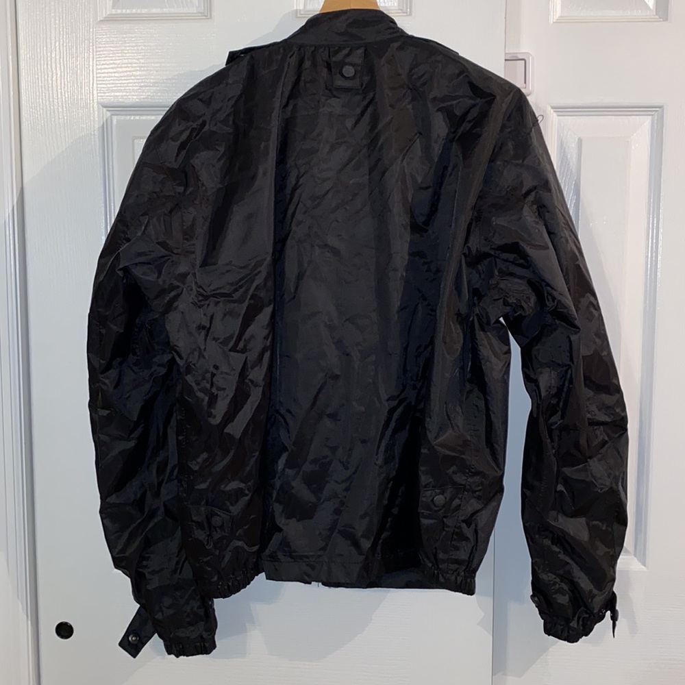 Men’s Large Harley Davidson Wind Breaker With Zipper And Velcro - Picture 4 of 4